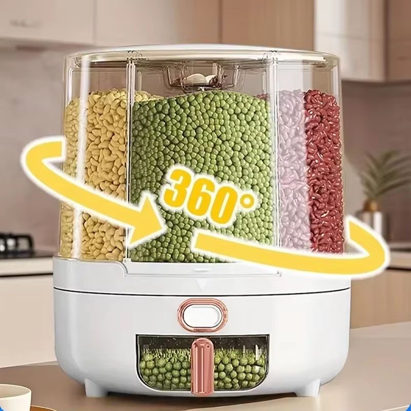 6 compartimenten 360 °   Roter - Kitchen Gadgets Organizer recensie en prijs