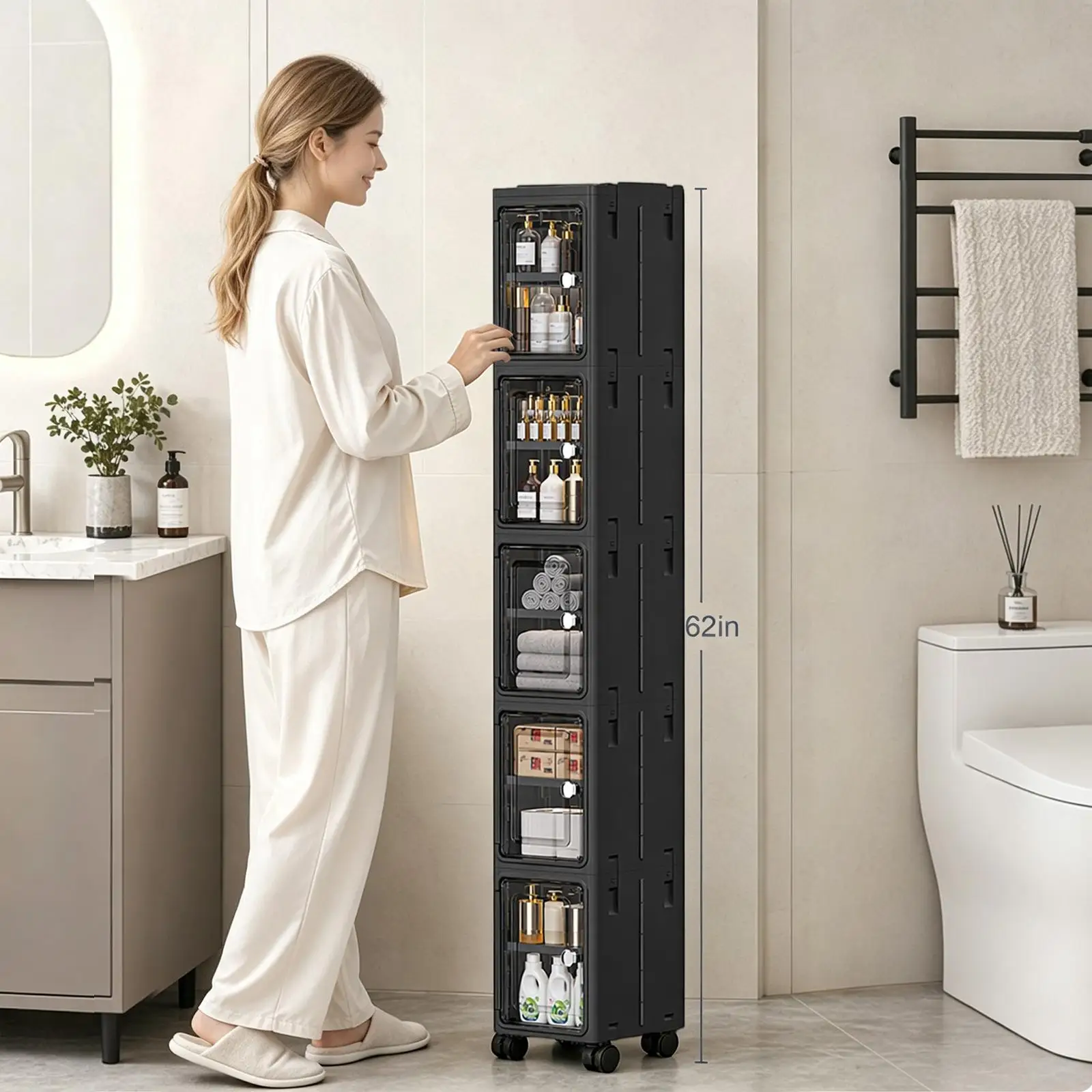 5-laags, smal, zwart, mobiel o - Kitchen Gadgets Organizer recensie en prijs