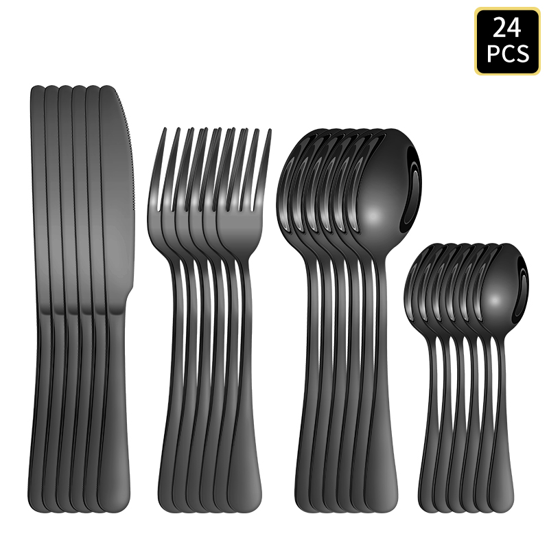 4/6/16/24-delige bestekset van - Kitchen Gadgets Gold recensie en prijs