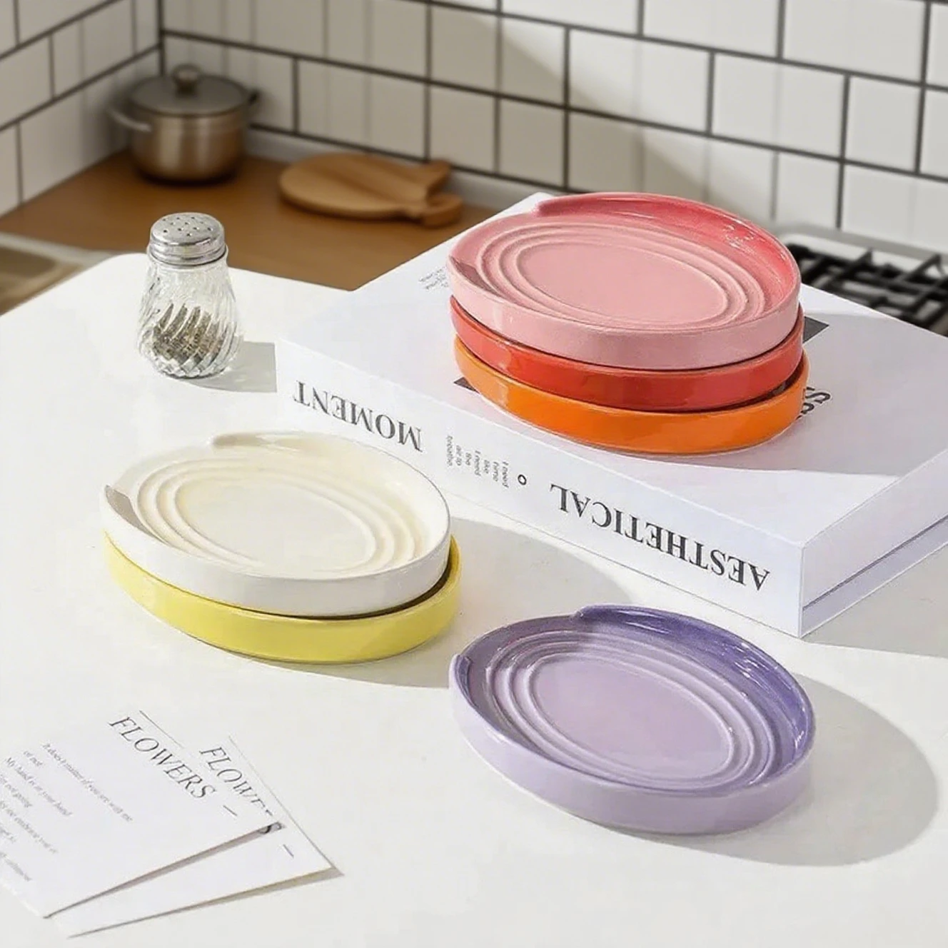 15 cm porseleinen lepelsteun,  - Kitchen Helper Gadgets recensie en prijs